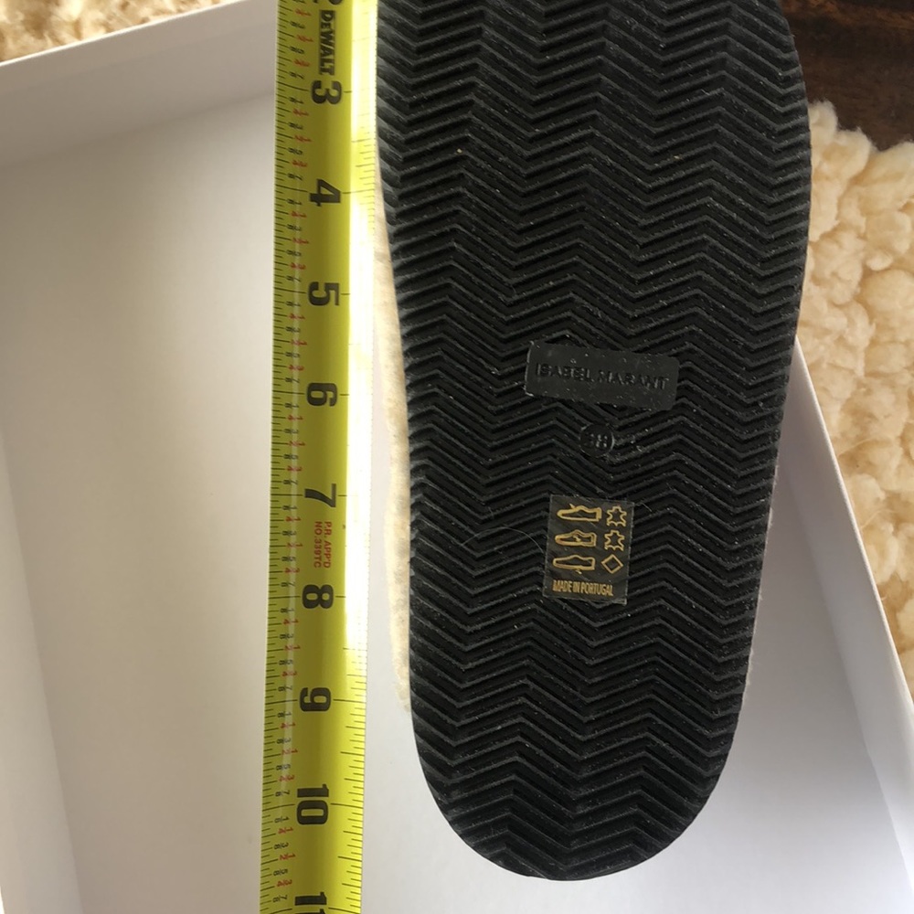 Isabel Marant Mirst Shearling Slide $890 - Picture 14 of 16